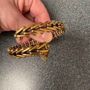 Alex and Ani antique gold wrap cuff bracelet